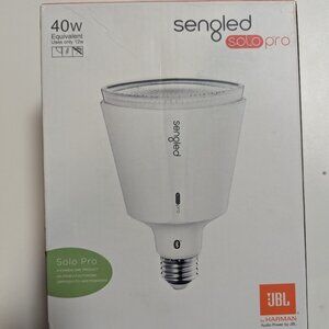 Sengled Solo Pro Smart Bulb with JBL Bluetooth Speaker, App Controlled LED Light